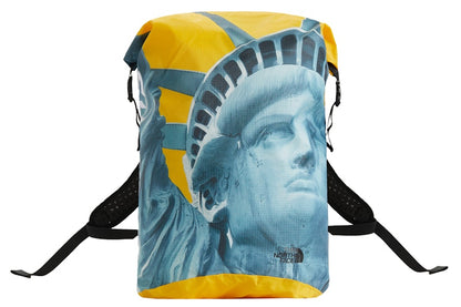 Supreme The North Face Statue of Liberty Waterproof Backpack Yellow