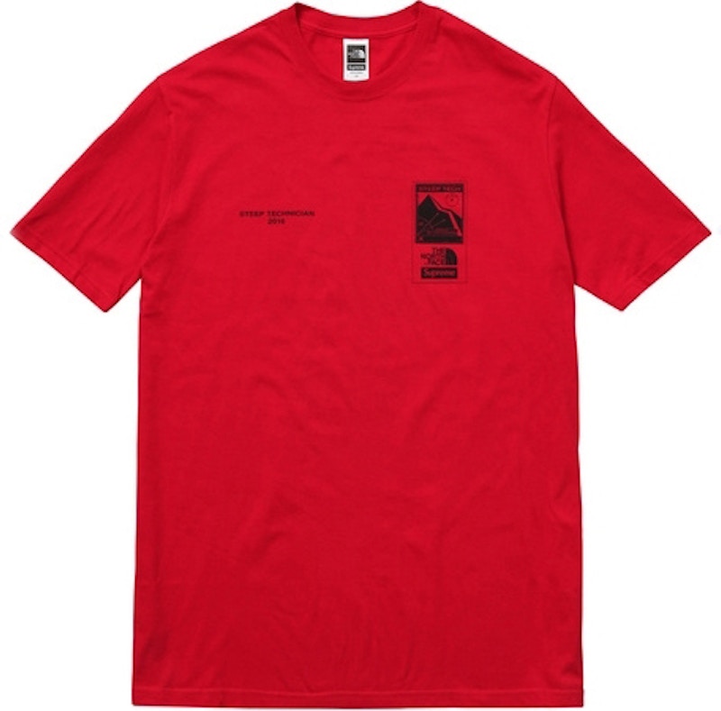 Supreme The North Face Steep Tech Tee Red