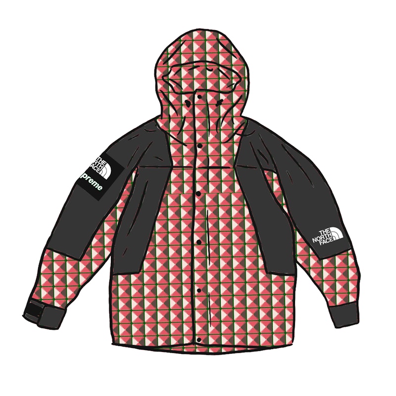 Supreme The North Face Studded Mountain Light Jacket Red