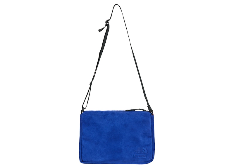 Supreme The North Face Suede Shoulder Bag Blue