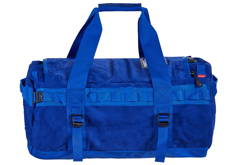 Supreme The North Face Suede Small Base Camp Duffle Bag Blue