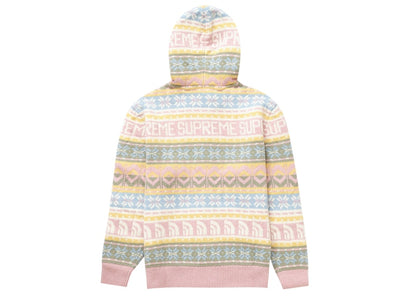 Supreme The North Face Zip Up Hooded Sweater Pink