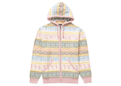 Supreme The North Face Zip Up Hooded Sweater Pink