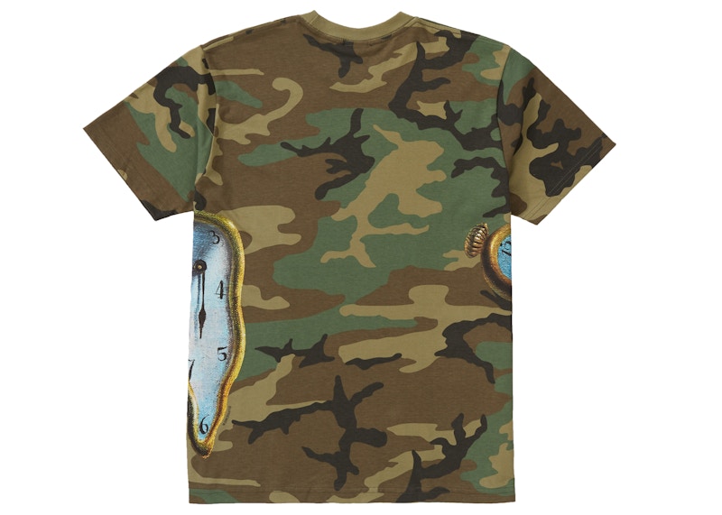Supreme The Persistence Of Memory Tee Woodland Camo