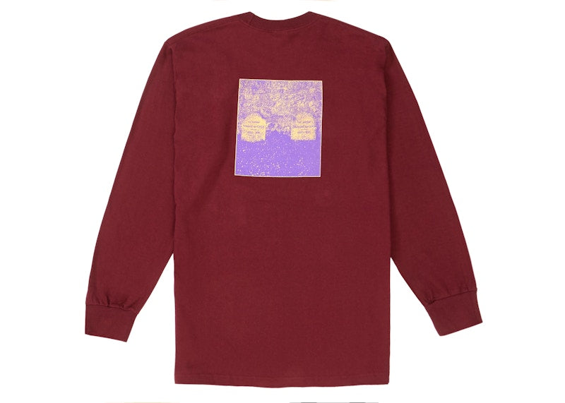Supreme The Real Shit L/S Tee Burgundy