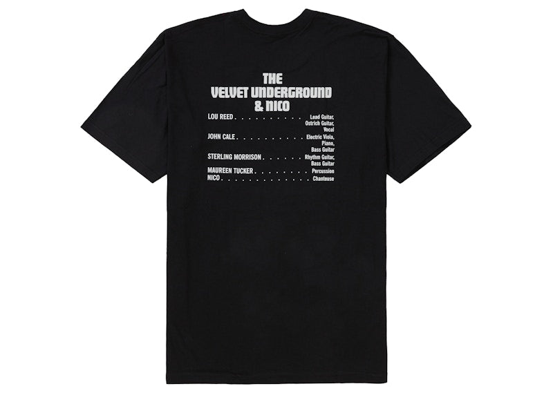 Supreme The Velvet Underground & Nico Tee Black