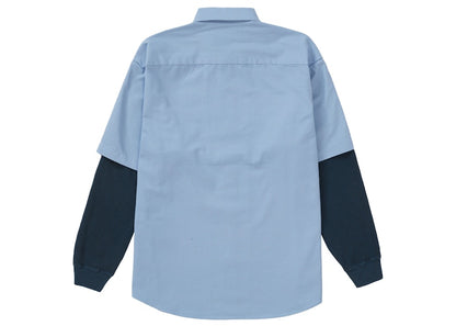 Supreme Thermal Sleeve Work Shirt Light Blue