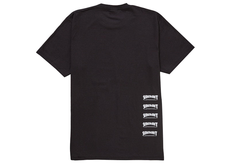 Supreme Thrasher Back Tail Tee Black
