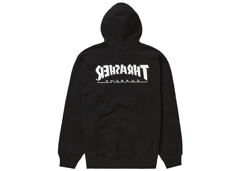 Supreme Thrasher Hooded Sweatshirt Black