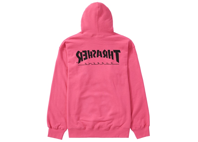 Supreme Thrasher Hooded Sweatshirt Magenta