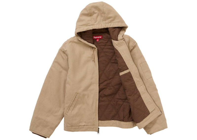 Supreme Thrasher Hooded Work Jacket Tan