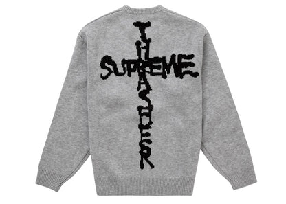 Supreme Thrasher Sweater (FW24) Heather Grey