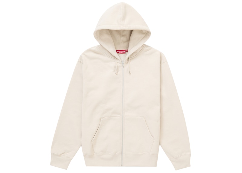 Supreme Thrasher Zip Up Hooded Sweatshirt Stone