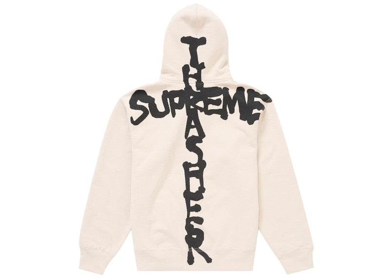 Supreme Thrasher Zip Up Hooded Sweatshirt Stone