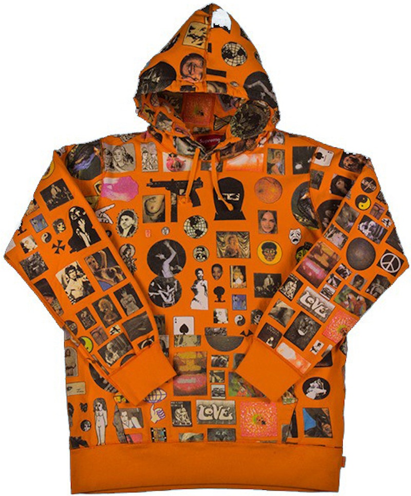 Supreme Thrills Hooded Sweatshirt Orange