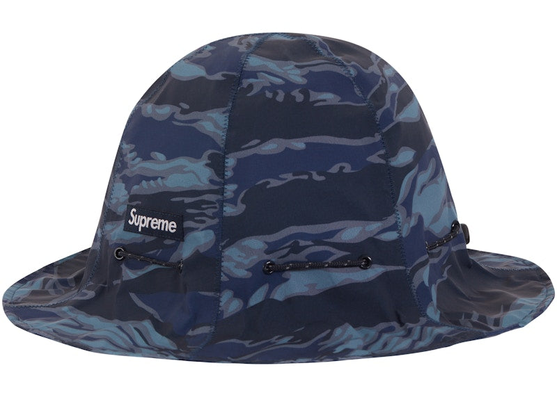 Supreme Tiger Camo Reflective Tulip Hat Blue
