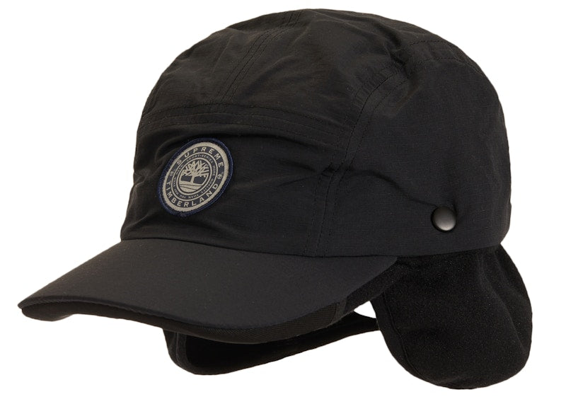 Supreme Timberland 2-In-1 Earflap Camp Cap Black
