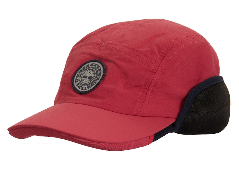 Supreme Timberland 2-In-1 Earflap Camp Cap Burgundy