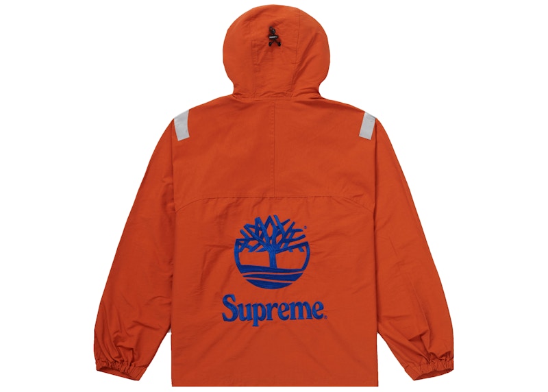 Supreme Timberland Reflective Taping Anorak Rust