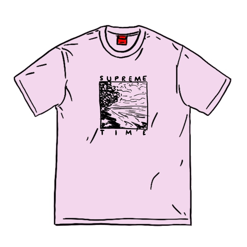 Supreme Supreme Time Tee Light Purple