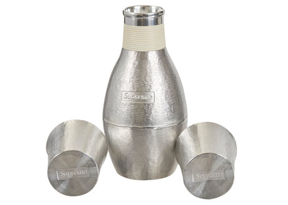 Supreme Tin Sake Set Silver