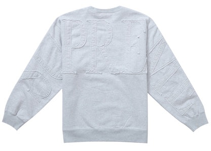 Supreme Tonal Applique Crewneck Ash Grey