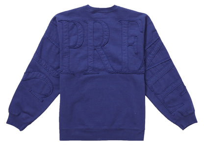 Supreme Tonal Applique Crewneck Washed Navy
