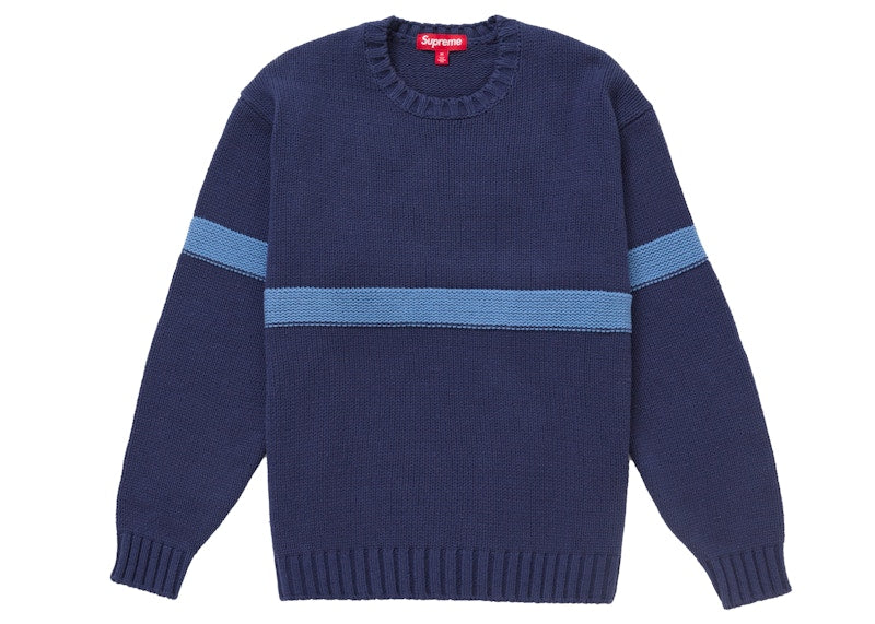 Supreme Tonal Applique Sweater Navy