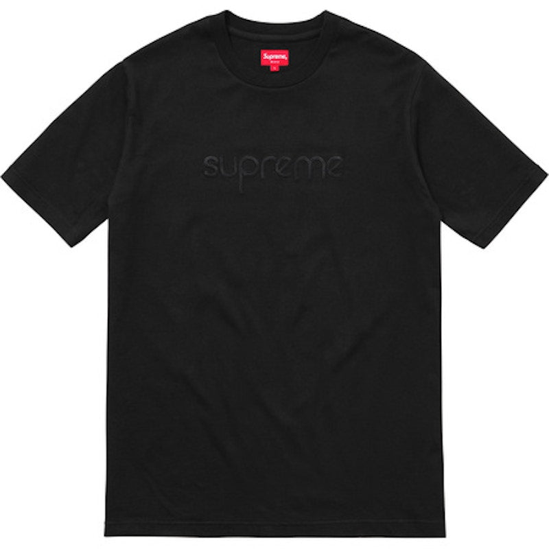Supreme Tonal Embroidered Tee Black