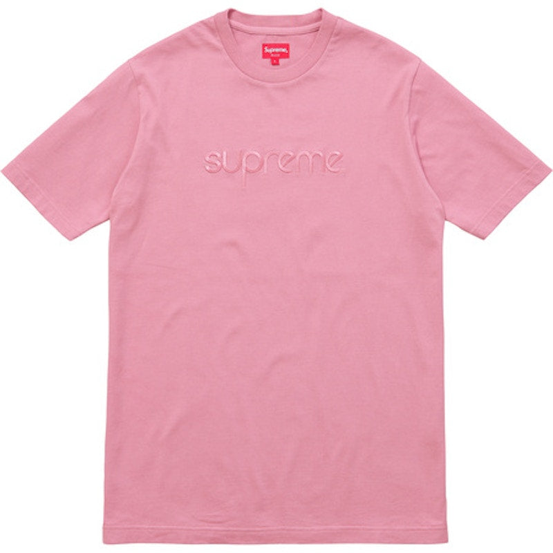 Supreme Tonal Embroidered Tee Dusty Pink