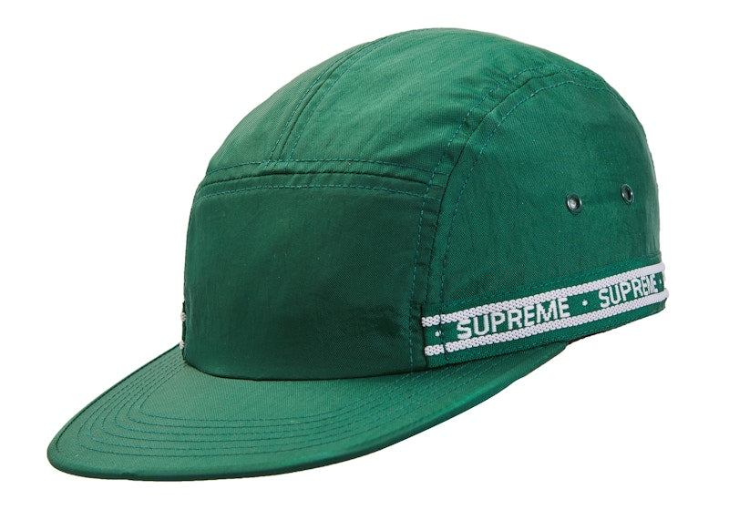 Supreme Tonal Tape Camp Cap Dark Green