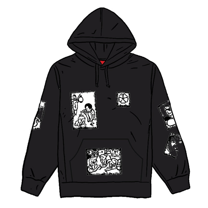 Supreme Toshio Saeki Hooded Sweatshirt Black