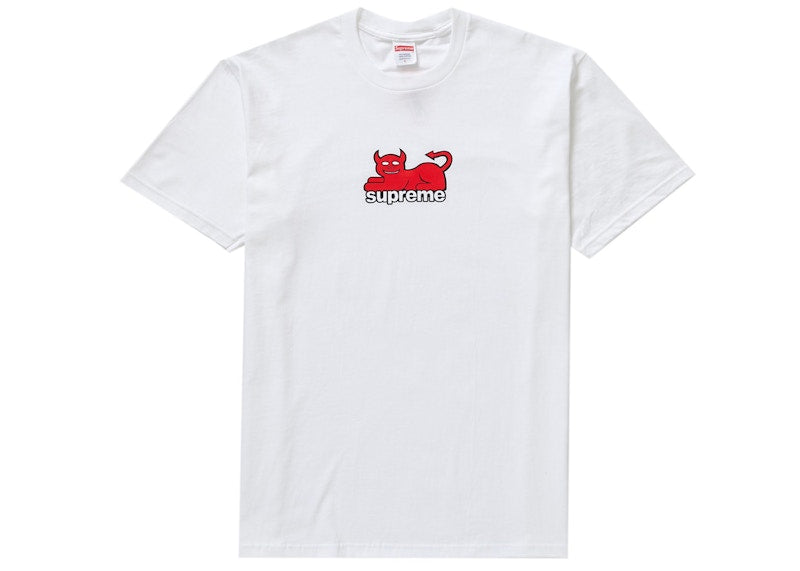 Supreme Toy Machine Devil Cat Tee White