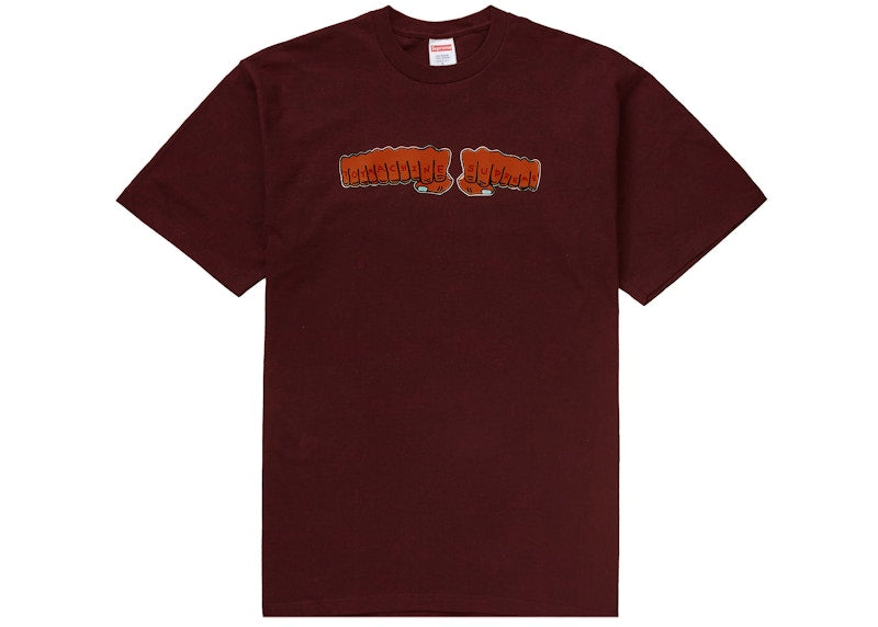 Supreme Toy Machine Fist Tee Cardinal