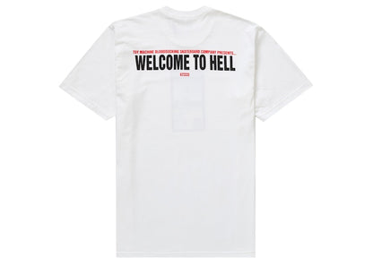 Supreme Toy Machine Welcome To Hell Tee White