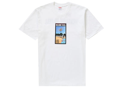 Supreme Toy Machine Welcome To Hell Tee White