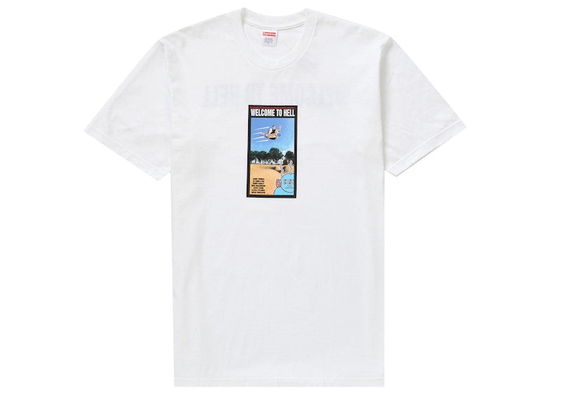Supreme Toy Machine Welcome To Hell Tee White
