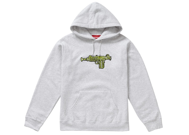 Supreme Toy Uzi Hooded Sweatshirt Ash Grey