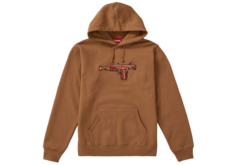 Supreme Toy Uzi Hooded Sweatshirt Brown