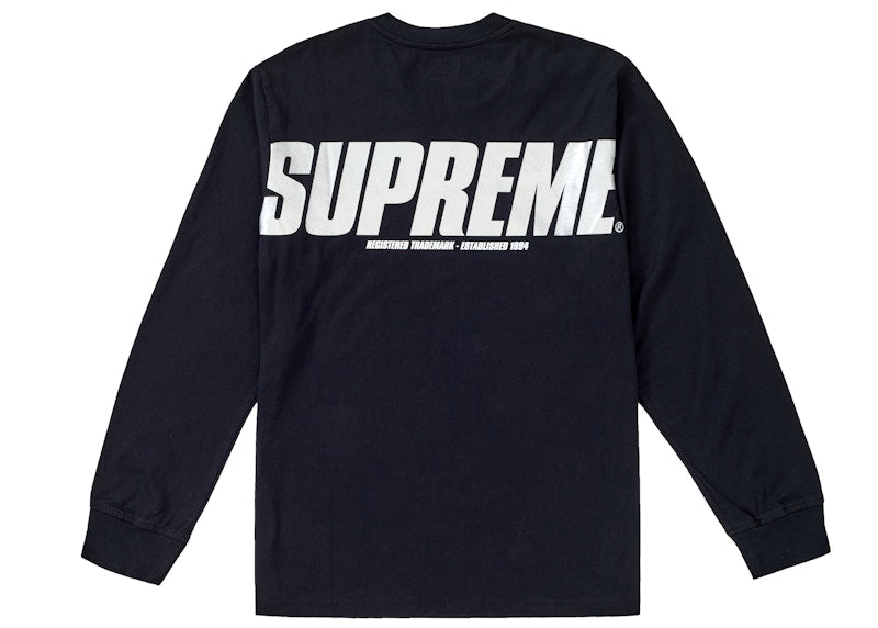 Supreme Trademark L/S Top Black