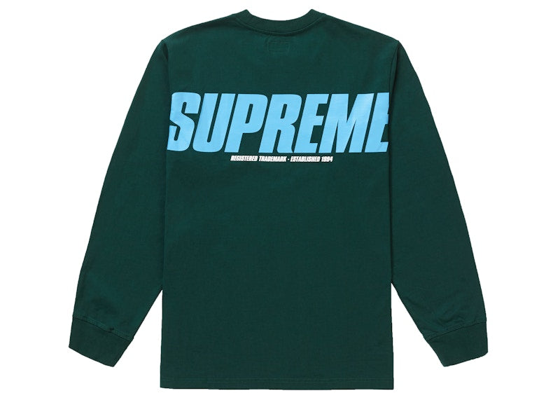 Supreme Trademark L/S Top Dark Green