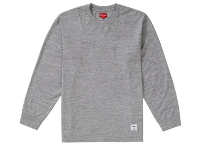 Supreme Trademark L/S Top Heather Grey