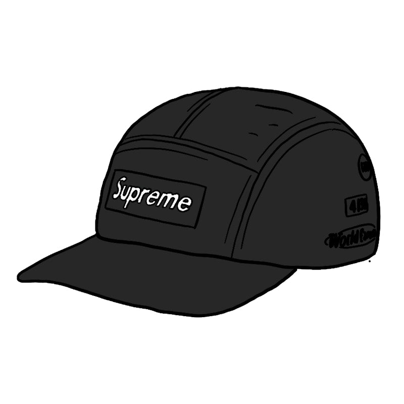 Supreme Trail Camp Cap Black