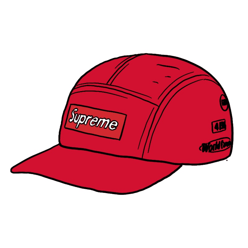 Supreme Trail Camp Cap Red