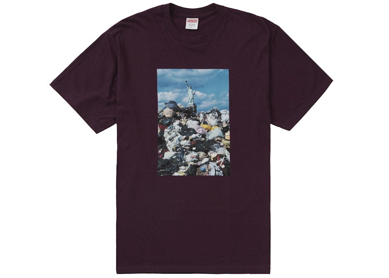 Supreme Trash Tee Eggplant