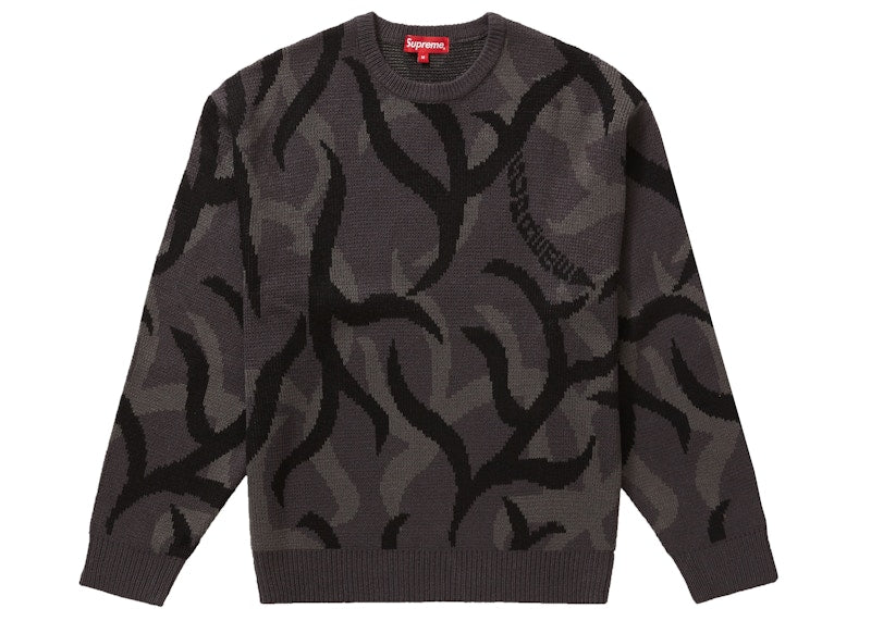 Supreme Tribal Camo Sweater Black