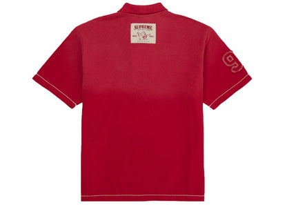 Supreme True Religion Applique Polo Red
