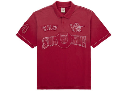 Supreme True Religion Applique Polo Red