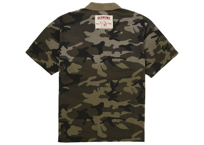 Supreme True Religion Applique Polo Olive Camo