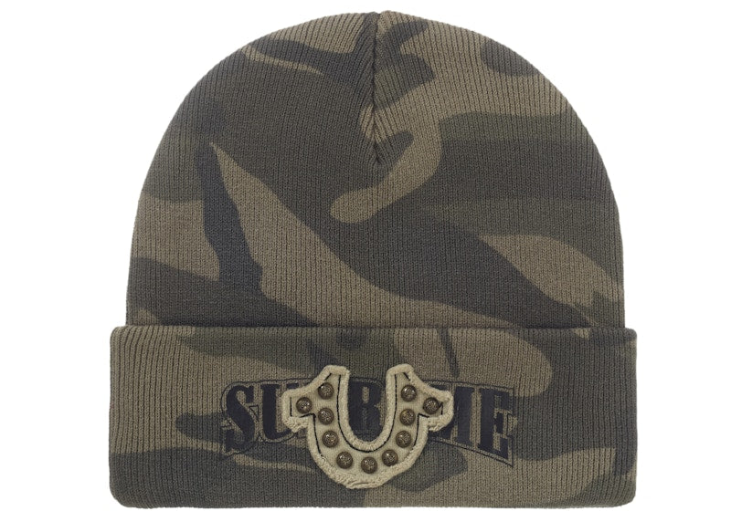 Supreme True Religion Beanie (FW25) Olive Camo